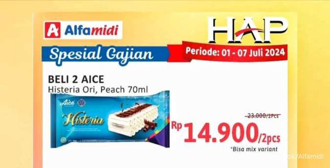 Katalog Promo Alfamidi Hemat Satu Pekan Spesial Gajian Periode 1-7 Juli 2024