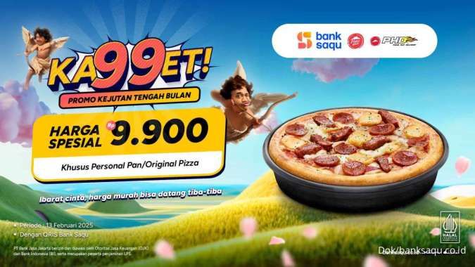 Promo Pizza Hut dengan Bank Saqu 13 Februari 2025