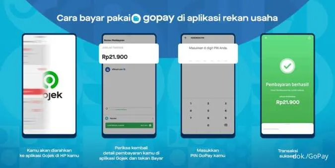 cara bayar gopay di aplikasi rekan usaha