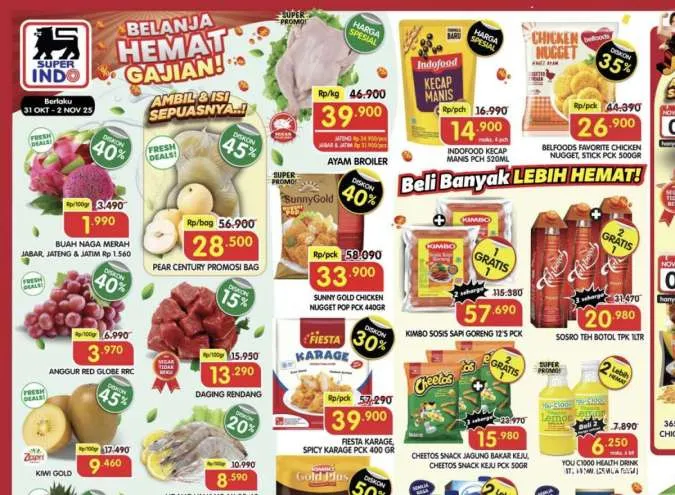 Katalog Promo JSM Superindo Diskon hingga 50% Periode 31 Oktober-2 November 2025