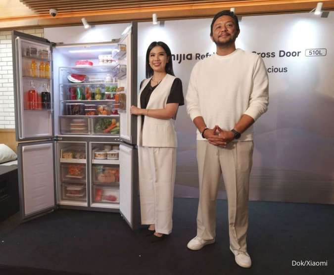 Xiaomi Resmi Luncurkan Mijia Refrigerator Cross Door 510L, Kulkas Pintar Empat Pintu