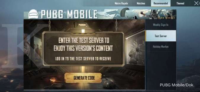 PUBG Mobile Test Server
