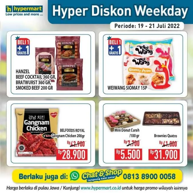 Promo Hypermart Hyper Diskon Weekday Periode 19-21 Juli 2022