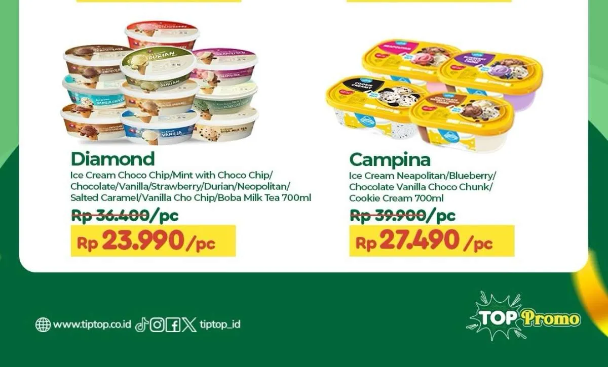 Promo JSM Tip Top 23-25 Januari 2026, Diskon Daging Hingga Es Krim