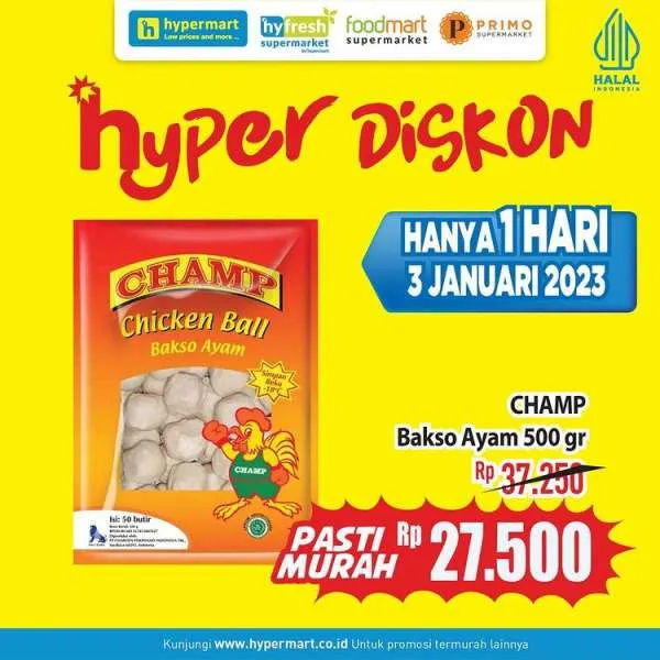 Promo Hypermart 3-5 Januari 2023, Promo Hyper Diskon Weekday Terbaru
