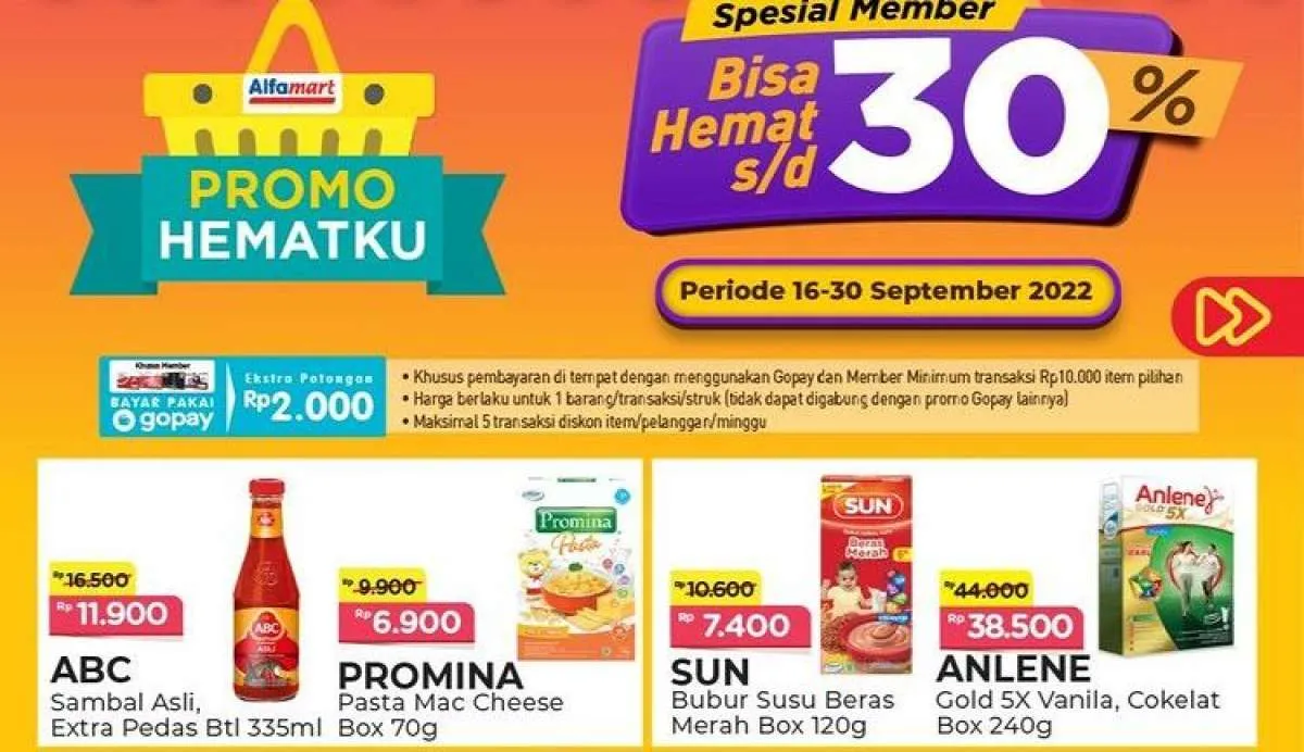 Promo Alfamart Berlaku di Hari Selasa 20 September 2022, Diskon Sampai 30%!