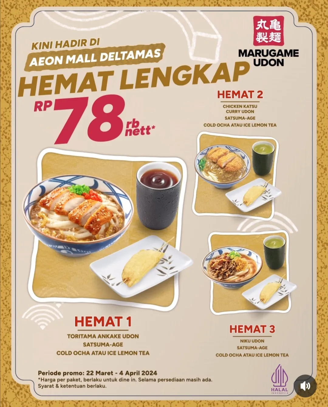 Promo Marugame Udon April 2024 di Cikarang