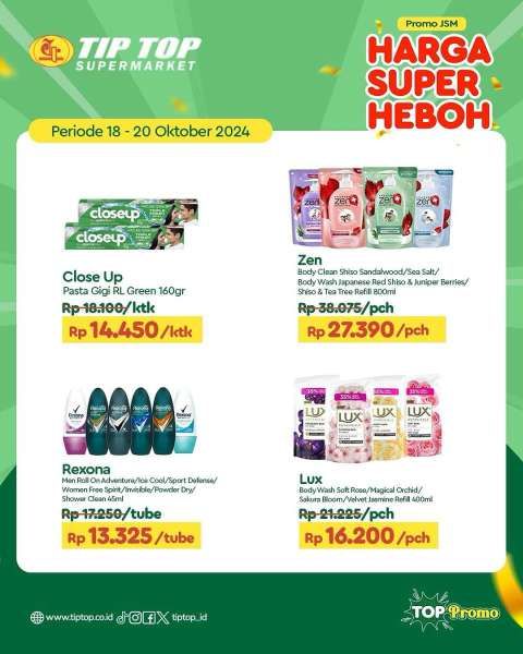 Promo JSM Tip Top Weekend 18-20 Oktober 2024