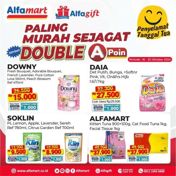 Promo Alfamart Paling Murah Sejagat Periode 16-23 Oktober 2024