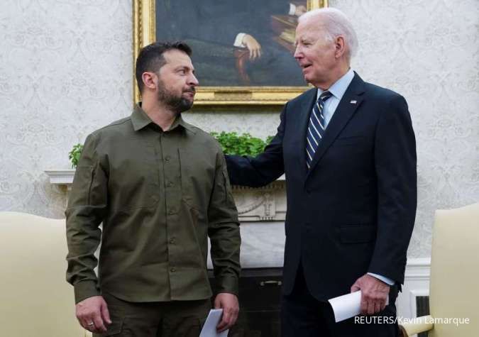 Sambangi Joe Biden di Washington, Zelenskiy Dapat Kepastian Dukungan Militer dari AS