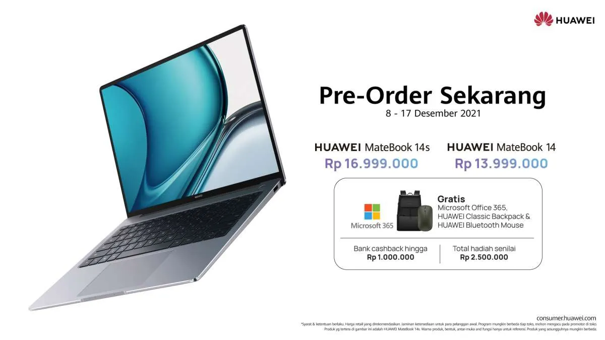 Huawei Matebook 14S dan 14 resmi meluncur, dibanderol mulai Rp 13 jutaan