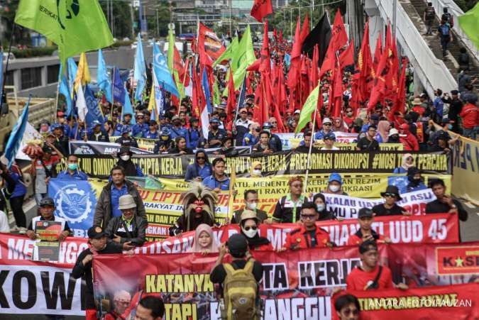 Puluhan Ribu Buruh Bekasi Akan Tuntut Pencabutan Omnibus Law 