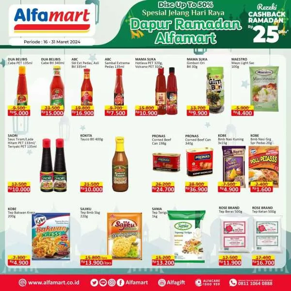 Promo Alfamart Jelang Hari Raya Periode 16-31 Maret 2024