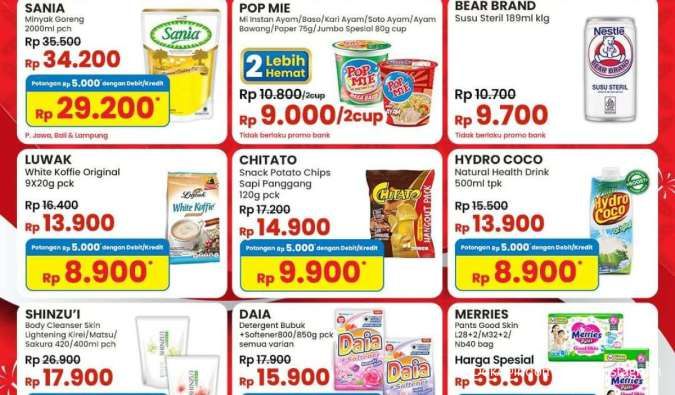 Promo Indomaret Weekend 9-11 Agustus 2024, Minyak Sania dan Deterjen Daia Lebih Murah