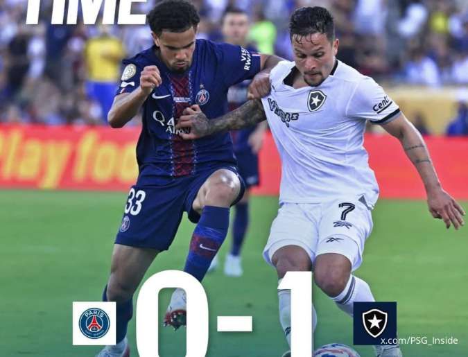 Hasil PSG vs Botafogo 0-1: Juara Eropa Ternyata Tak Sekuat Itu
