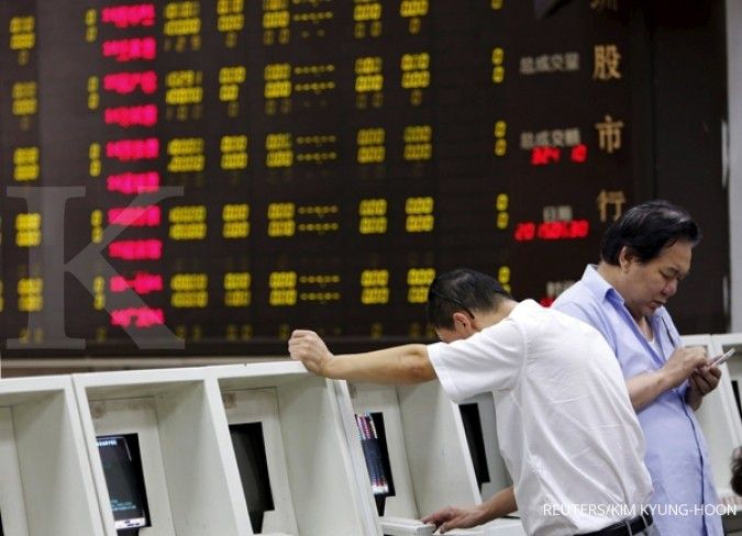 Bursa China kembali memerah kelima kalinya