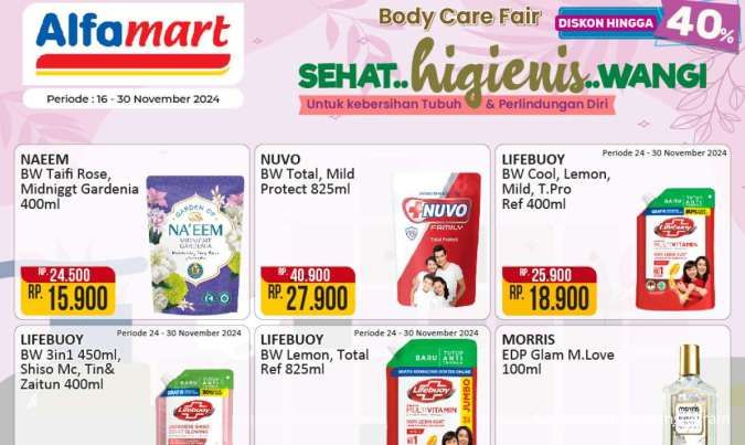 Promo Deterjen dan Sabun Mandi Alfamart hingga Superindo Hari Ini, Ada Lux dan Rinso