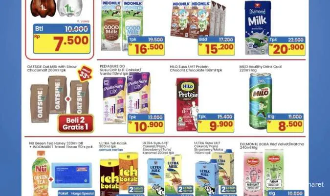 Promo Indomaret Super Hemat s/d 28 Mei 2025, Susu Oatside-Kispray Beli 2 Gratis 1