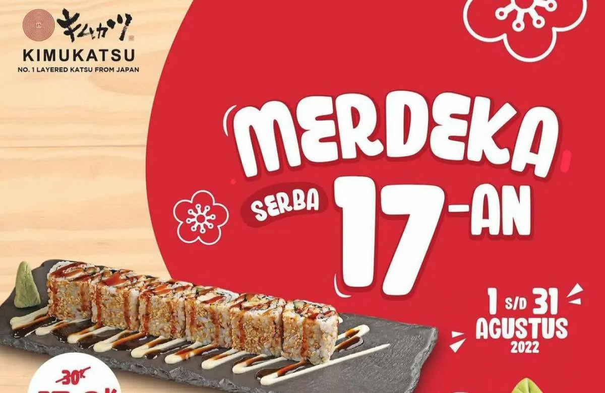 Promo Kimukatsu Paket Merdeka 2022, Sushi Lezat Serba Rp 17.800