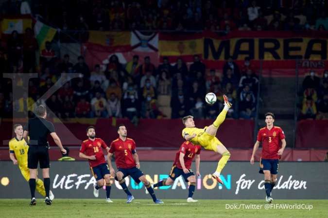 Hasil kualifikasi Piala Dunia 2022 Spanyol vs Swedia: La Furia Roja tekuk The Blagult 1-0