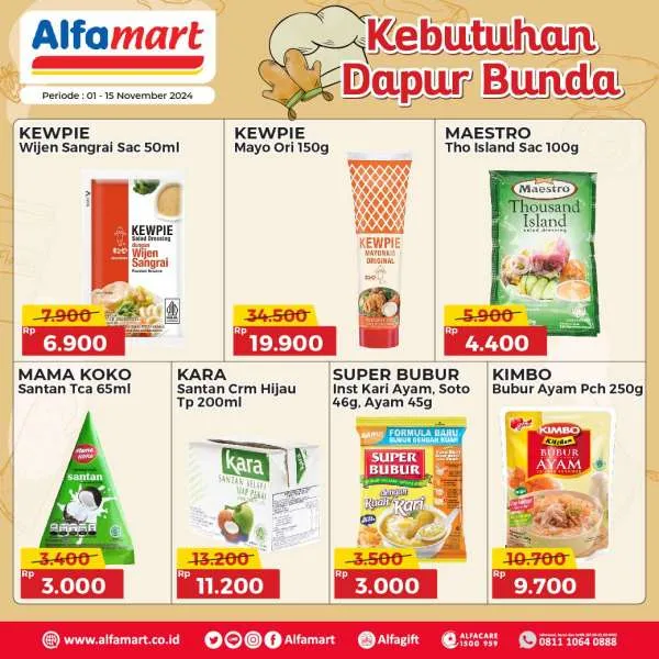 Promo Alfamart Kebutuhan Dapur Periode 1-15 November 2024