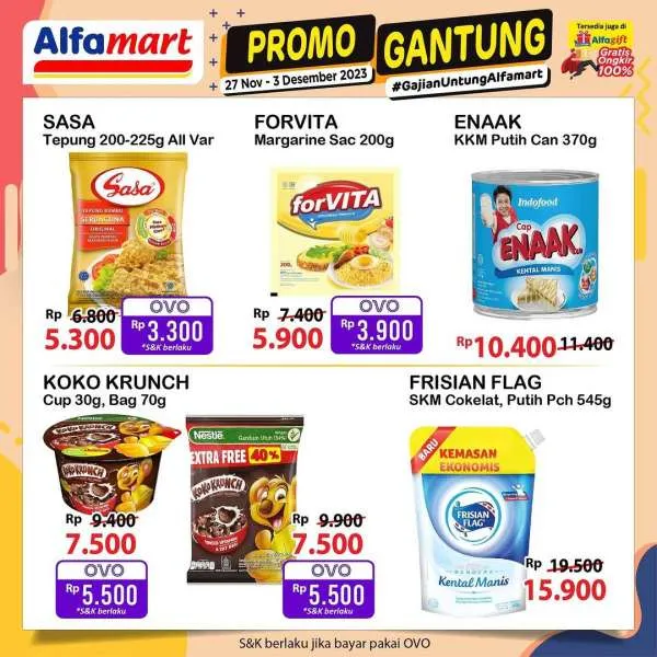 Promo Alfamart Gantung Periode 27 November-3 Desember 2023