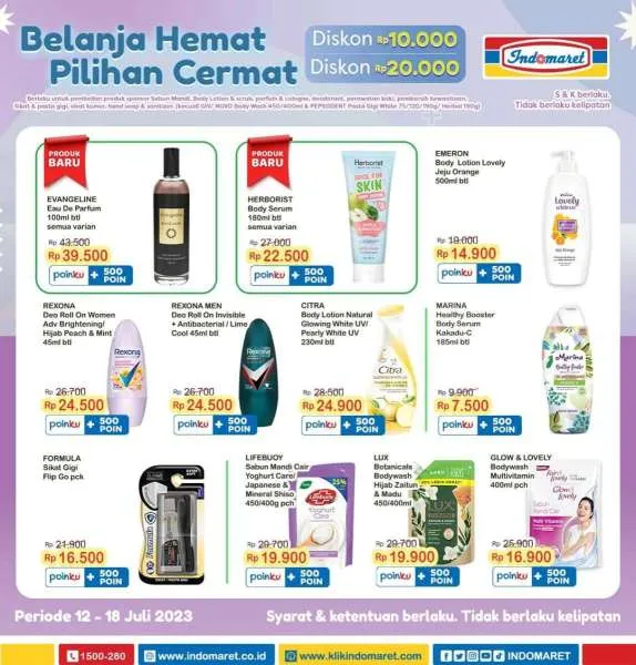 Harga Promo Indomaret Terbaru 12-18 Juli 2023, Promo Super Hemat Mingguan