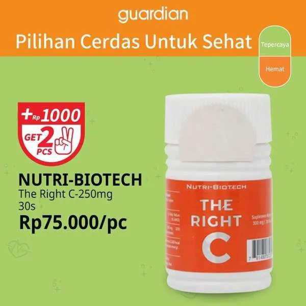 Promo Guardian +1000 Get 2 Pcs Periode s/d 19 Juli 2023