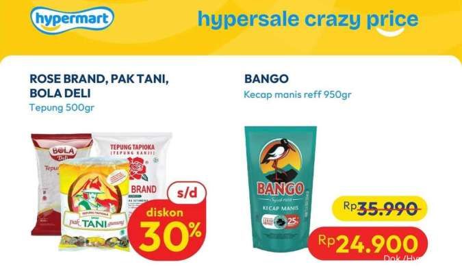 Promo Hypermart Hyper Sale sampai 3 November 2025, Tepung-Detergent Diskon hingga 50%