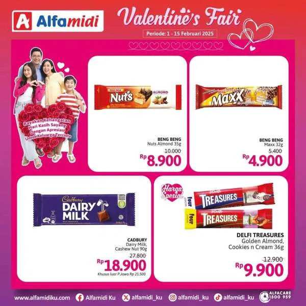 Promo Alfamidi Valentines Fair Periode 1-15 Februari 2025