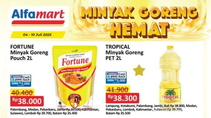 Promo Minyak Goreng Weekday Terbaru Juli, Harga Hemat di Alfamart dan Indomaret