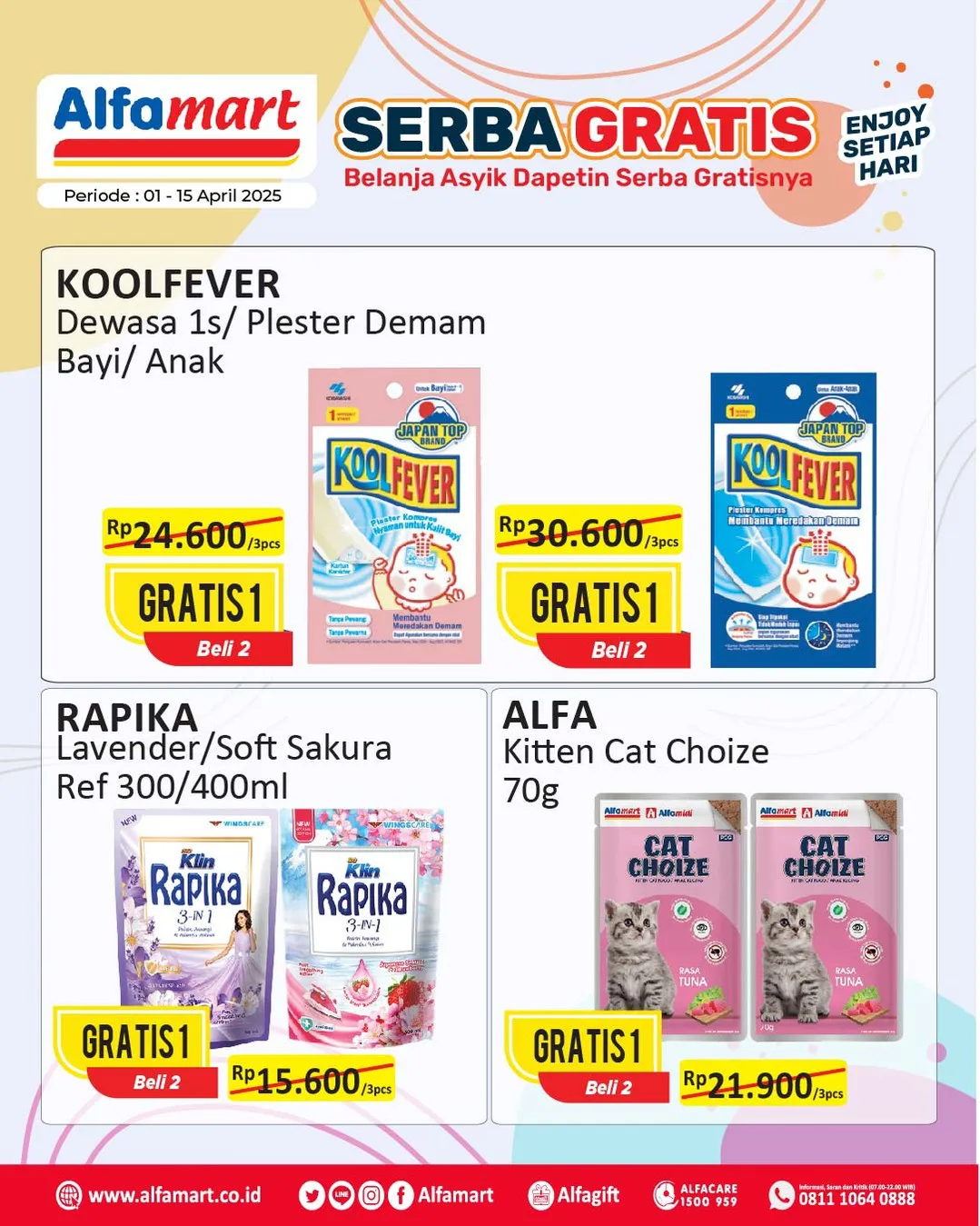 Promo Alfamart Serba Gratis Periode 1-15 April 2025