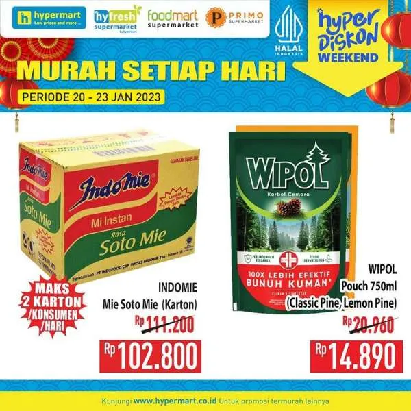 Harga Promo JSM Hypermart Hyper Diskon Weekend 20-23 Januari 2023