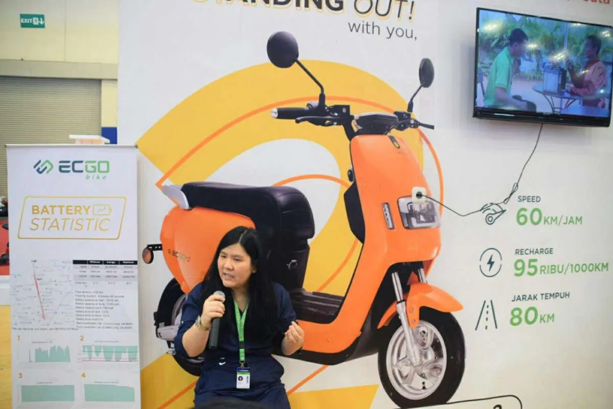 Raih pemesanan 1.120 unit, motor listrik ECGO Bike II curi perhatian di GIIAS 2019