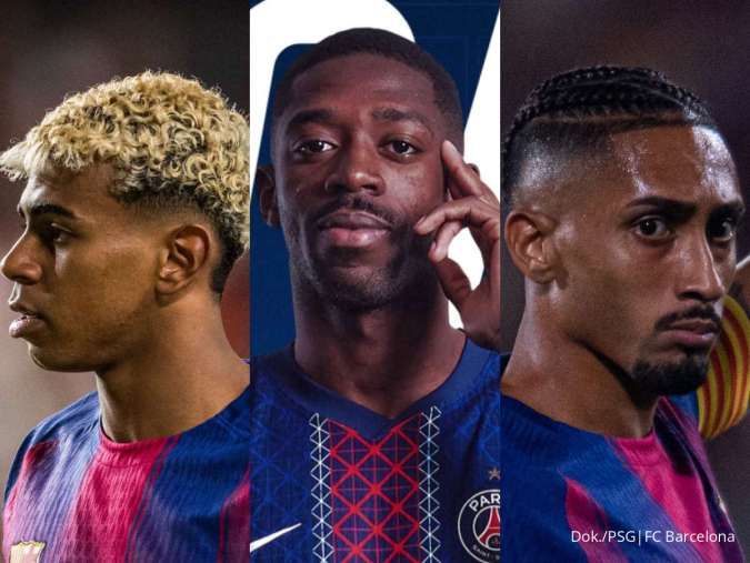 Head-to-Head Tiga Calon Terkuat Peraih Ballon d'Or 2025: Dembele, Raphinha, Yamal