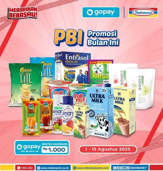 Promo Indomaret Terbaru 1-15 Agustus 2023, Ada Beli 1 Gratis 1 hingga Beli 2 Gratis 2