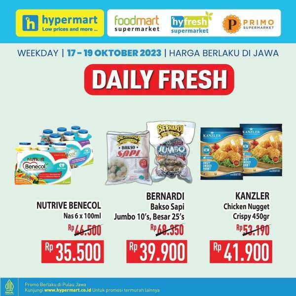 Promo Hypermart Terbaru 17-19 Oktober 2023, Hyper Diskon Weekday Pertengahan Bulan