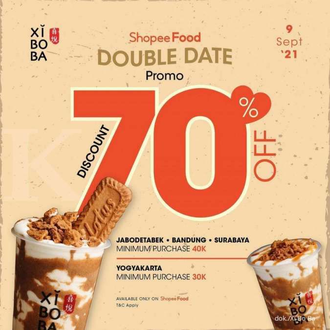 Spesial Hari Ini! Promo Xi Bo Ba 9.9 Diskon 70% via ShopeeFood