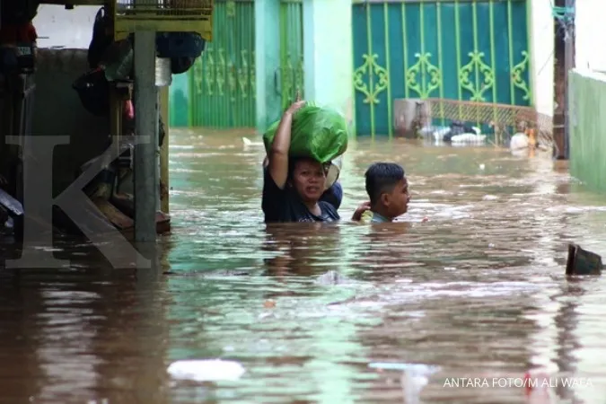 Ciliwung areas flooded after weekend rain  