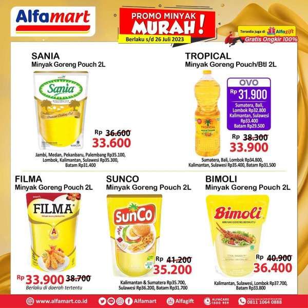 Harga Promo Alfamart Rabu 26 Juli 2023, Promo Minyak Goreng Murah