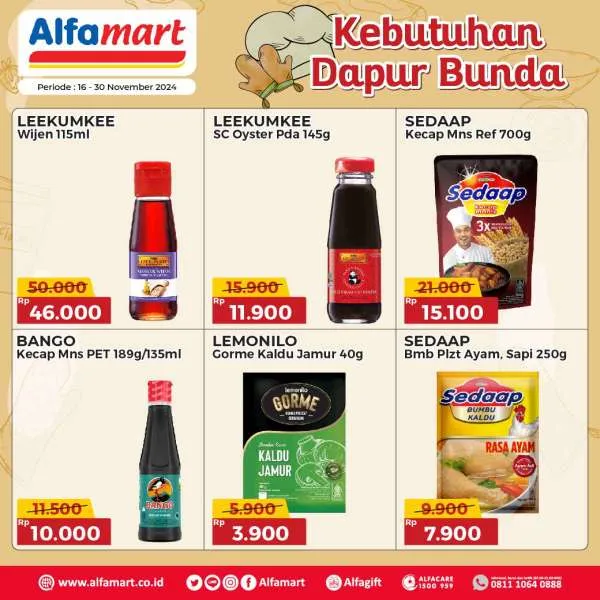 Promo Alfamart Kebutuhan Dapur Periode 16-30 November 2024