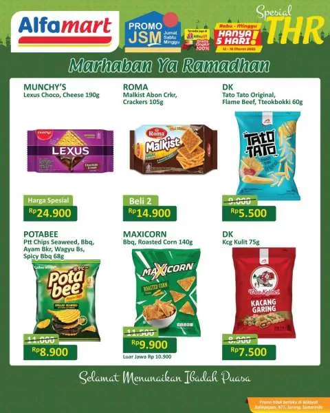 Promo JSM Alfamart Spesial THR Hanya 5 Hari Periode 12-16 Maret 2025