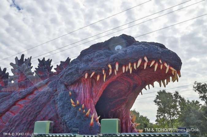 Patung Godzilla raksasa di Jepang sudah dibuka untuk umum, begini penampakannya