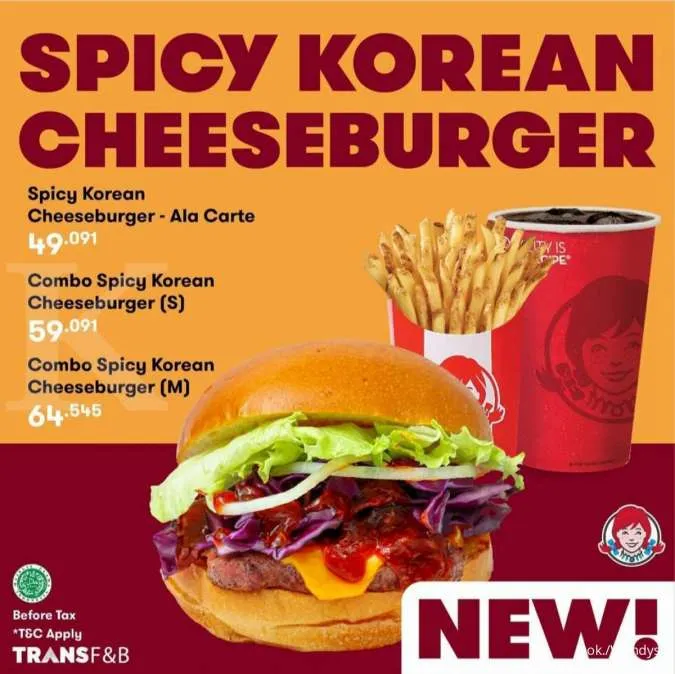 Promo Wendys Spicy Korean