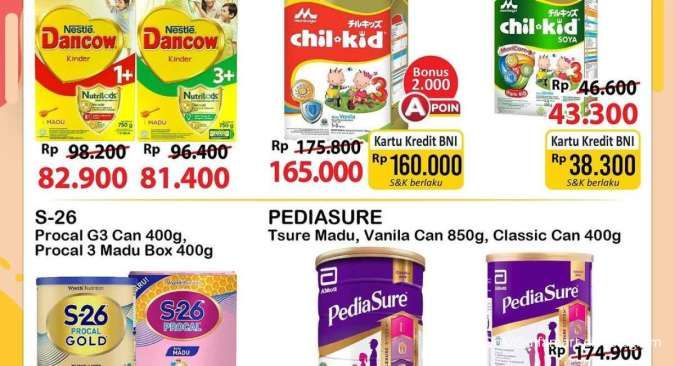 Promo Alfamart Gantung Terbaru 29 Agustus 2023, Potongan Harga Susu Anak & Dewasa