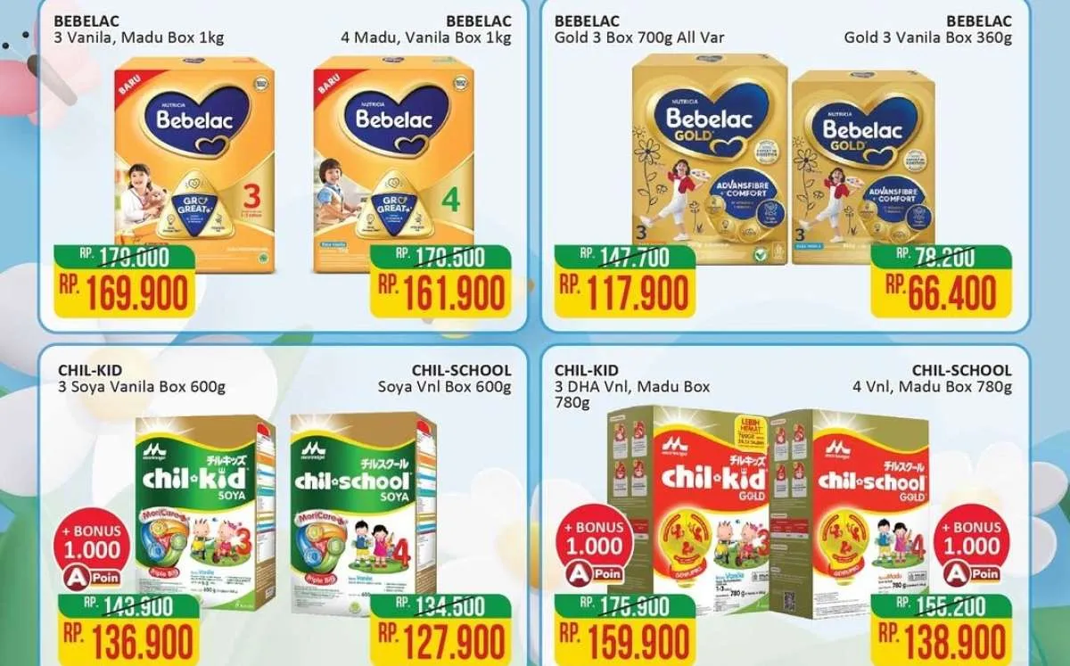 Promo Susu Anak di Alfamart Periode 16-30 Juni 2025, Bebelac Diskon sampai Rp 30.200