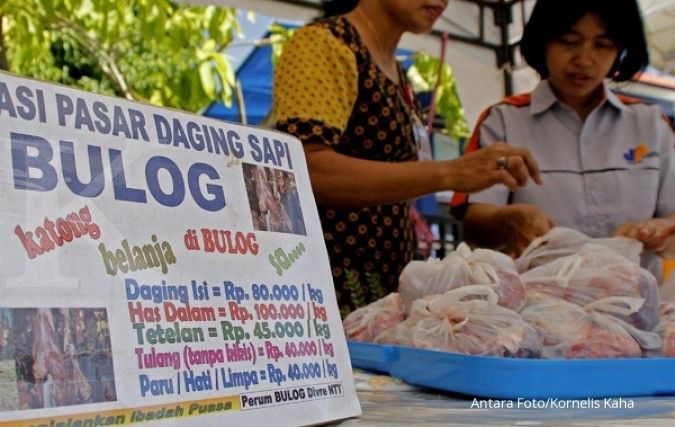Perum Bulog gelar operasi pasar daging sapi