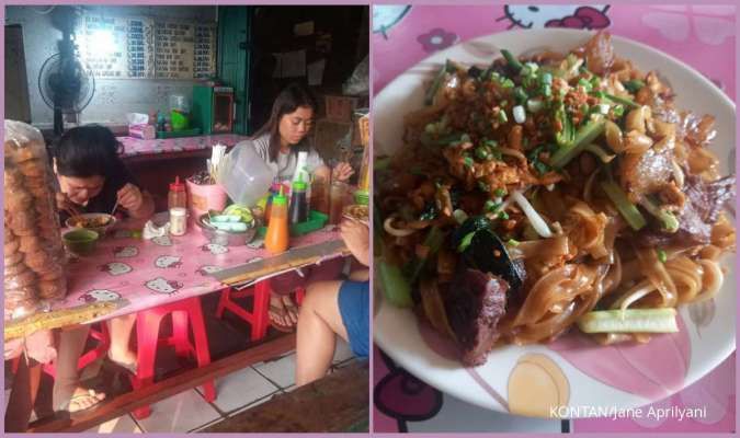 Melahap Kuetiau Goreng Sapi Karsini di Pademangan