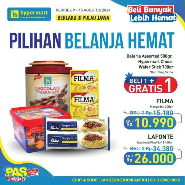 Promo Hypermart Beli Banyak Lebih Hemat Periode 9-15 Agustus 2024