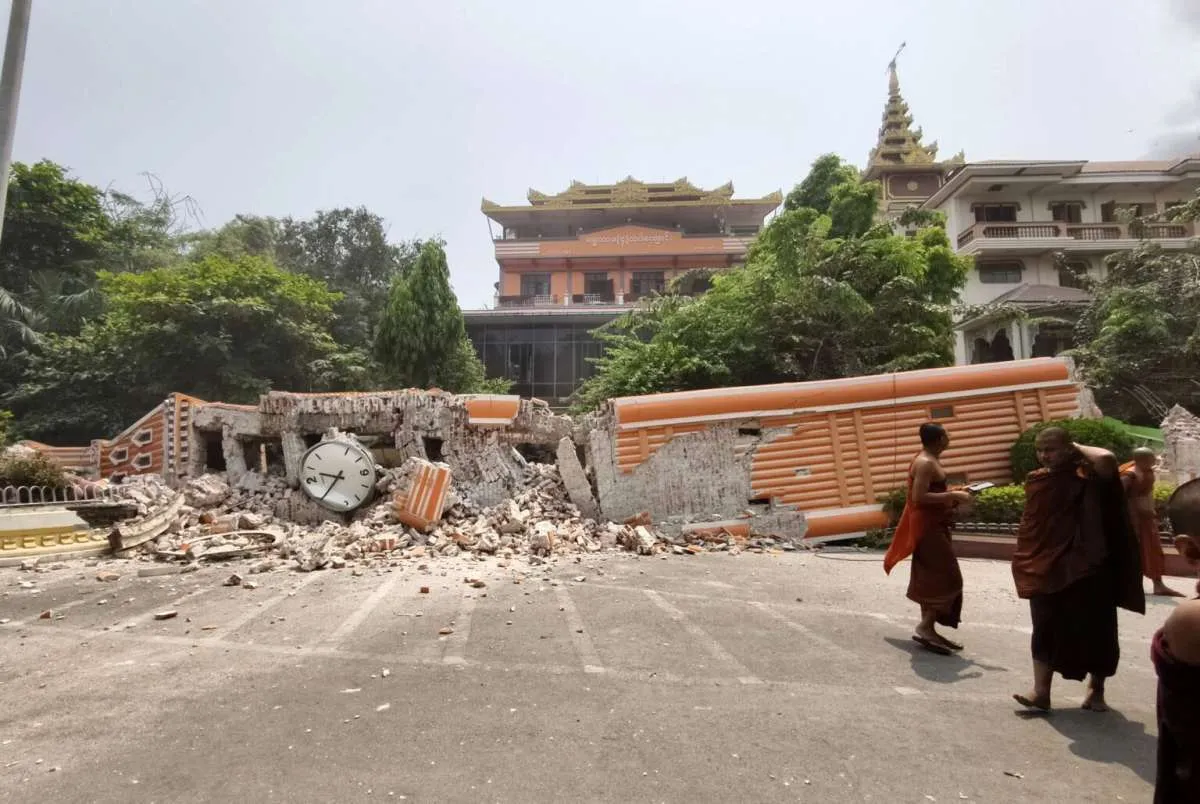 Gempa Magnitudo 7,7 Mengguncang, Myanmar Umumkan Keadaan Darurat